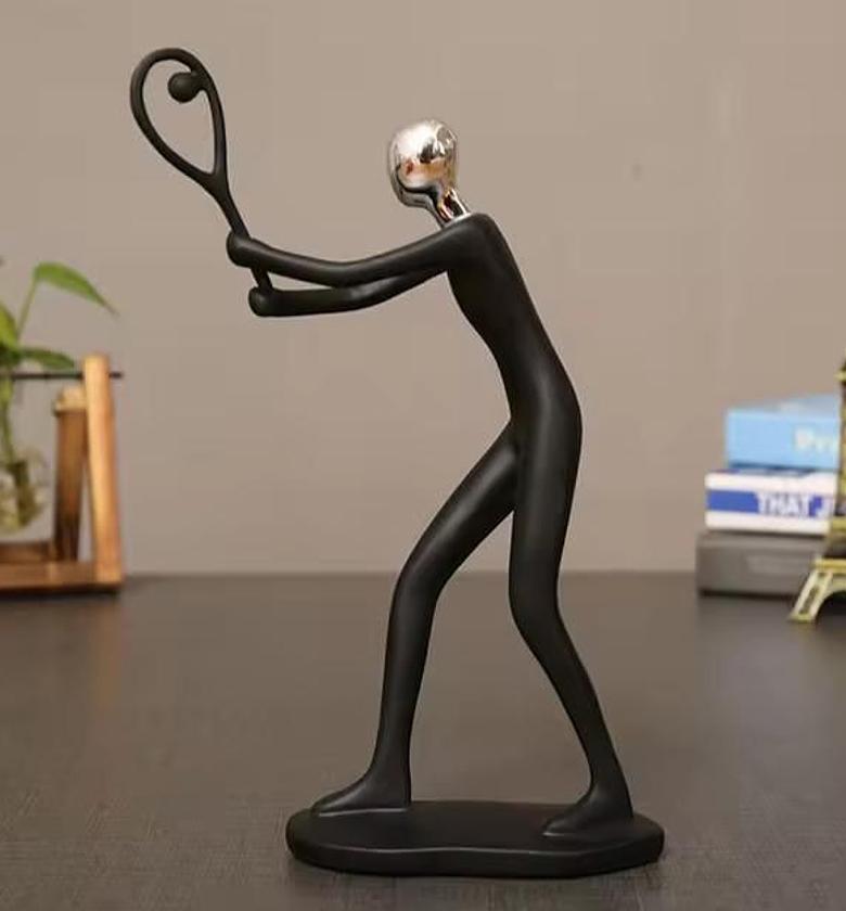 Ceramic Tennis Sculpture Décor Piece  image