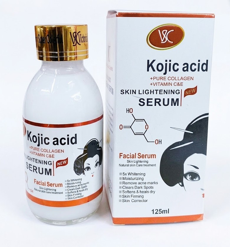 Victoria Super Colorful Kojic Acid Skin Lightening Facial Serum image