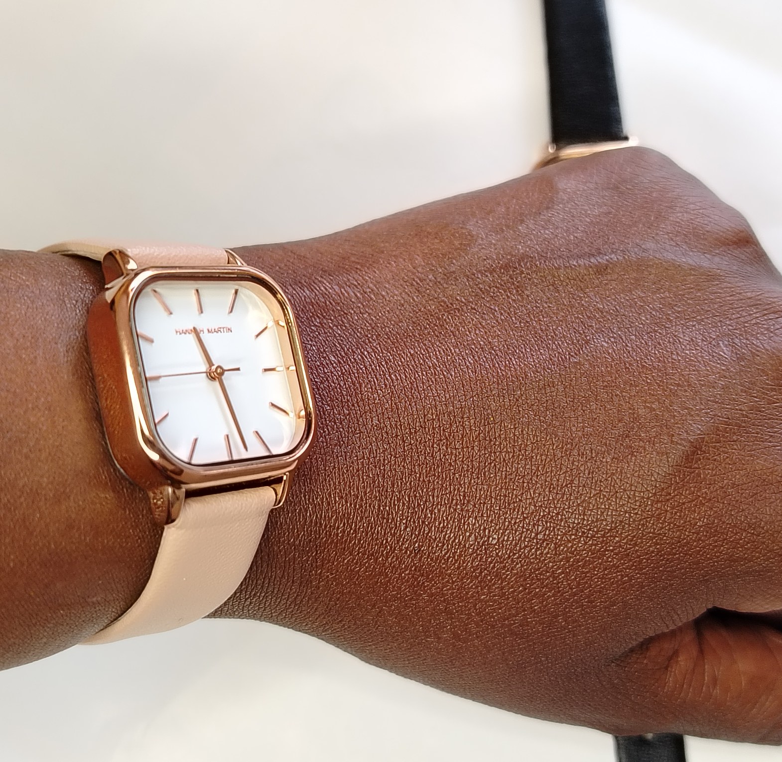 Square Hannah Martin Genuine Leather Watches for ladies/women image