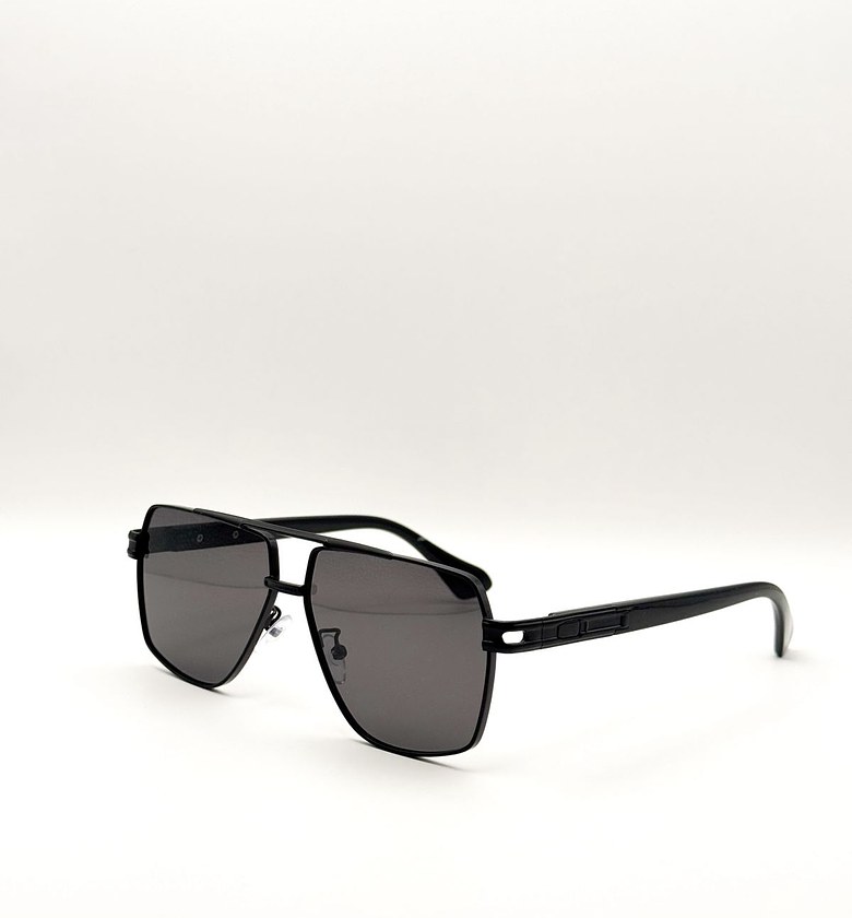 Stealth Onyx Aviator Sunglasses image