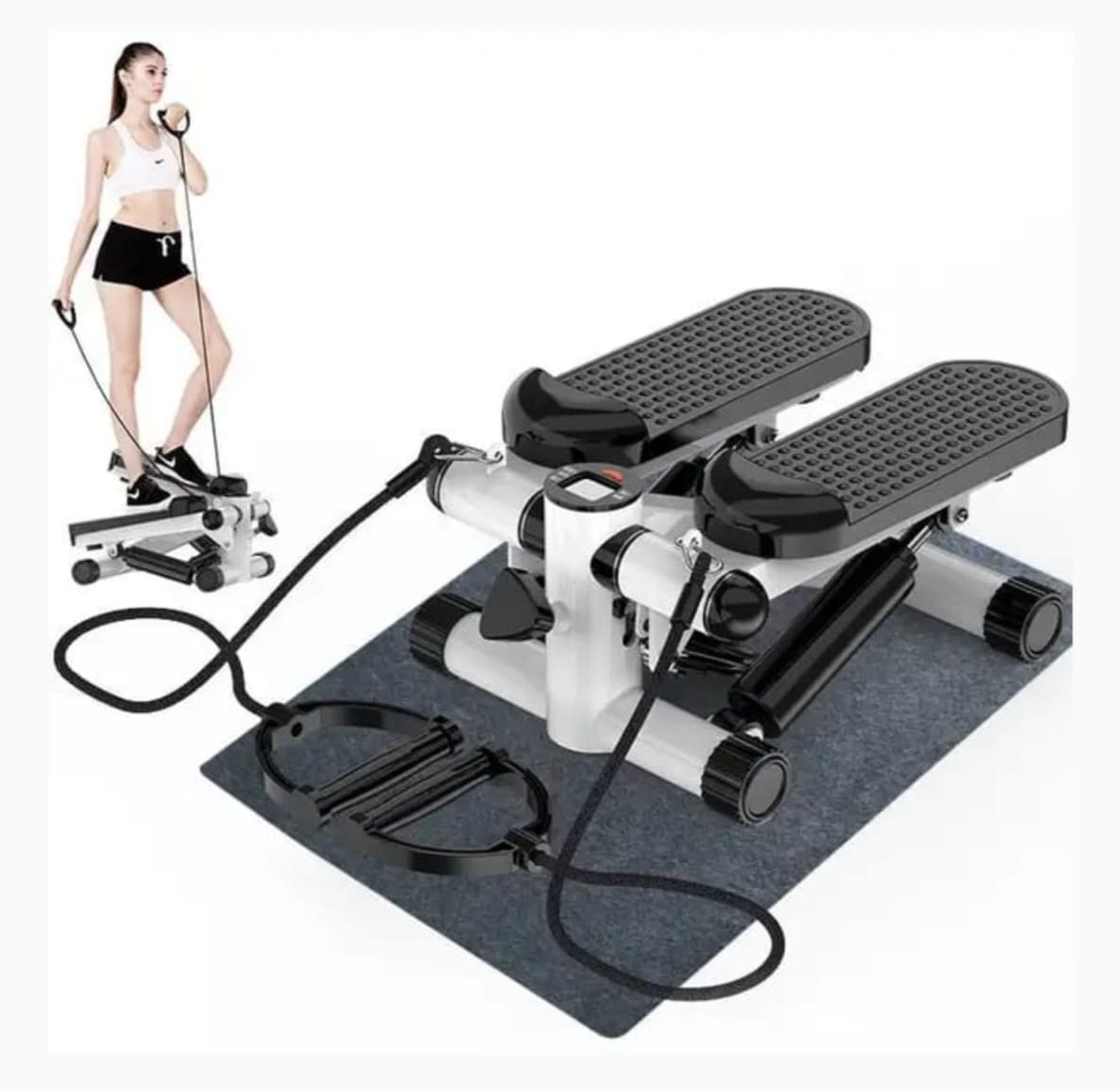 Mini Stepper Machine with Resistance Bands image