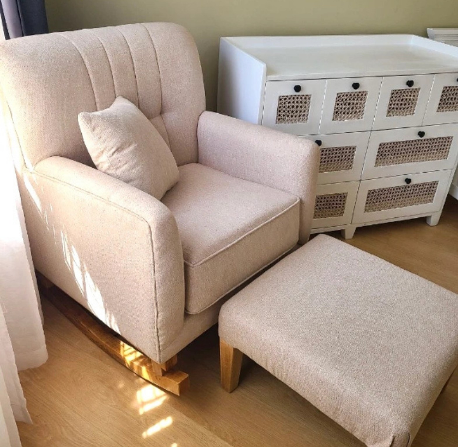 Plush RockingChair &ottoman  image