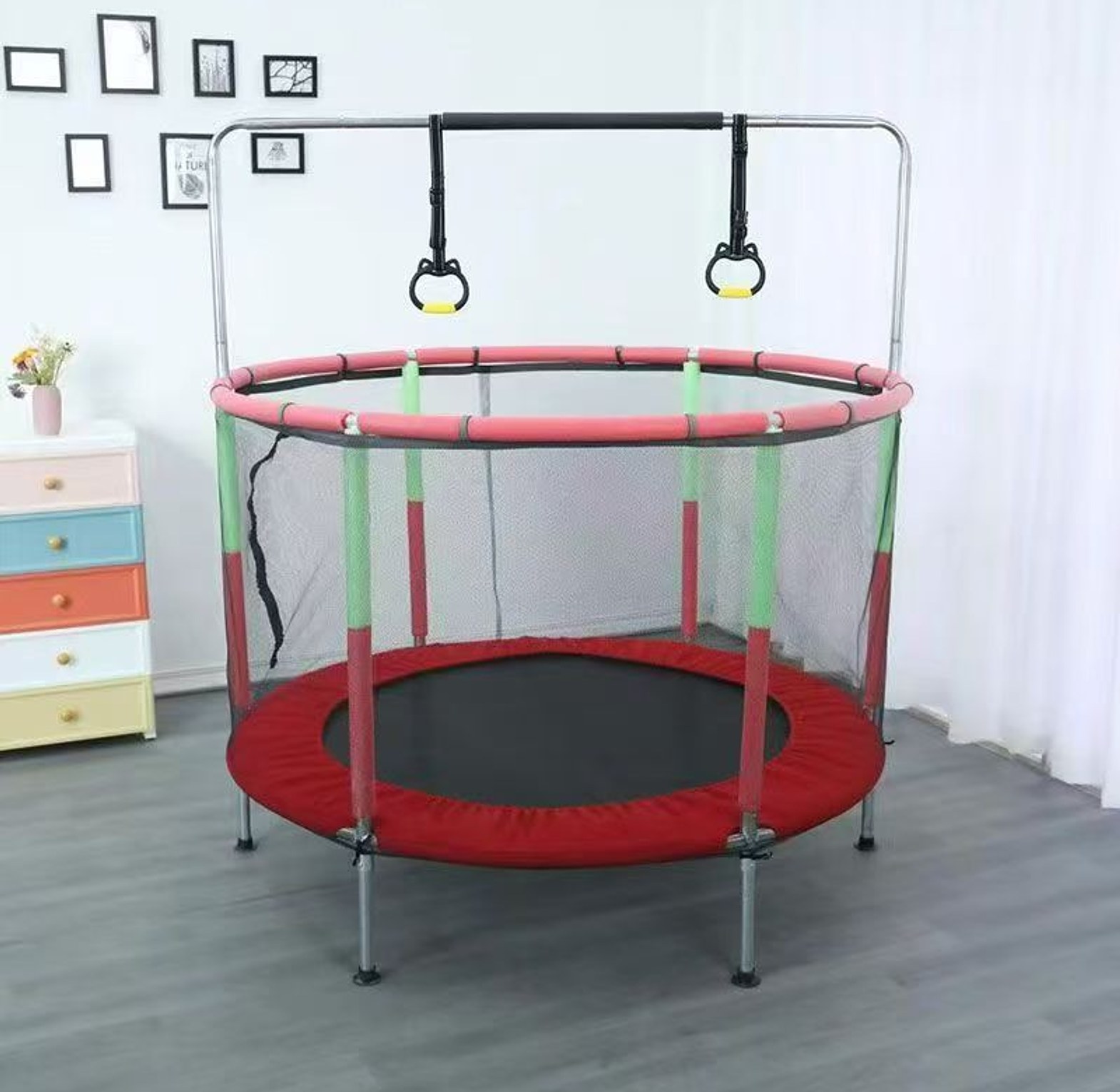 4FT Trampoline for Kids with Safety Enclosure image