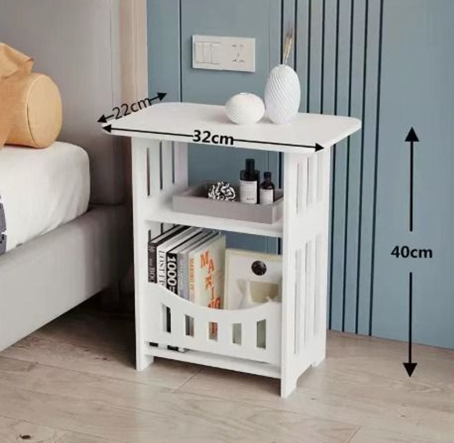 Modern Nordic Style Wooden Storage Table image