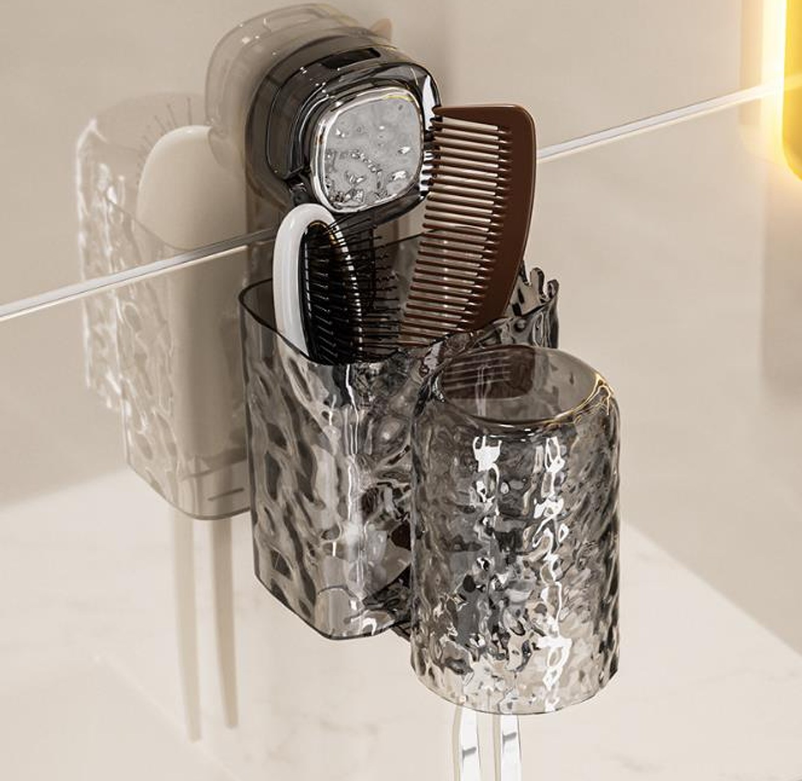 Toothbrush Suction Cup Wall Mounted Electric Toothbrush Holder image