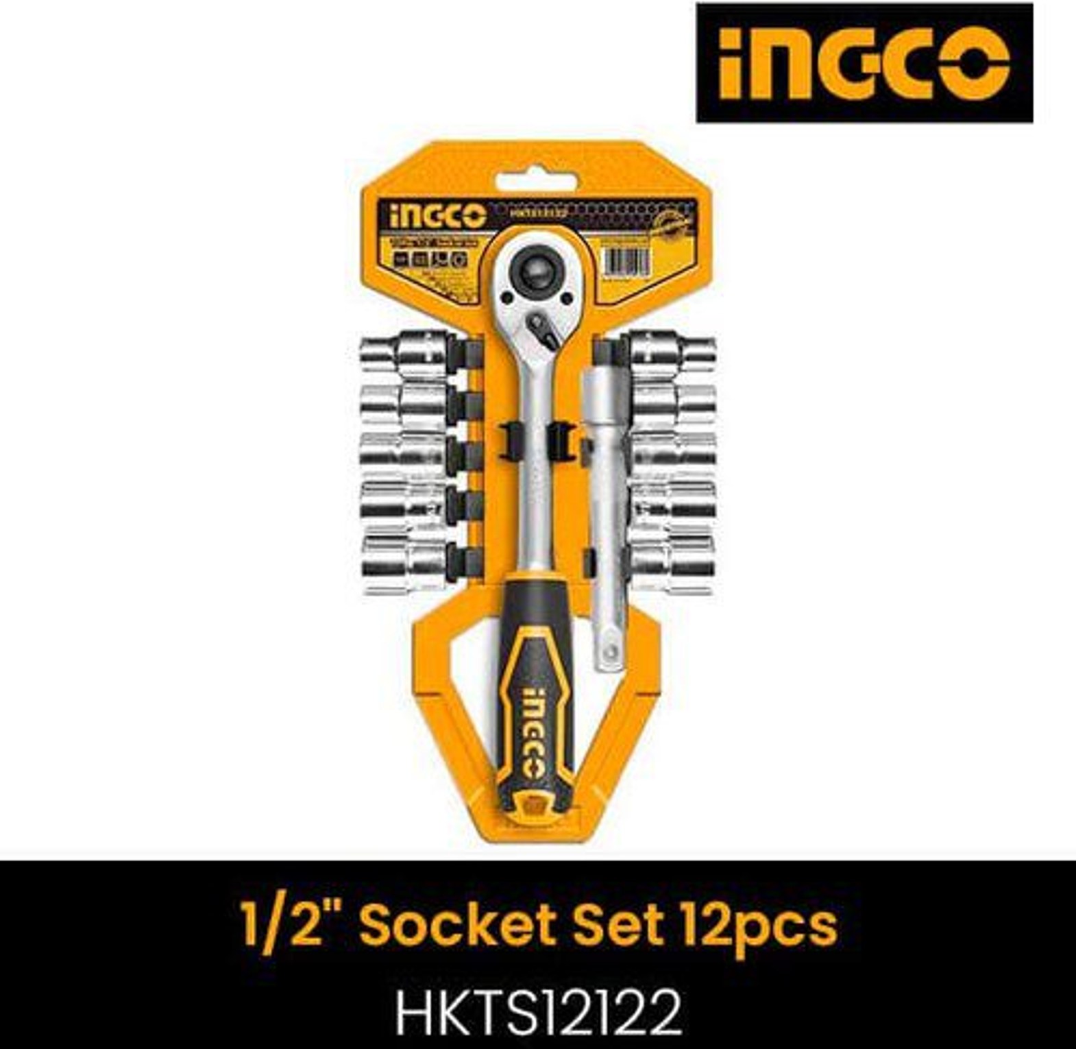 1/2” Socket Set Ingco HKTS12122 12Pcs image