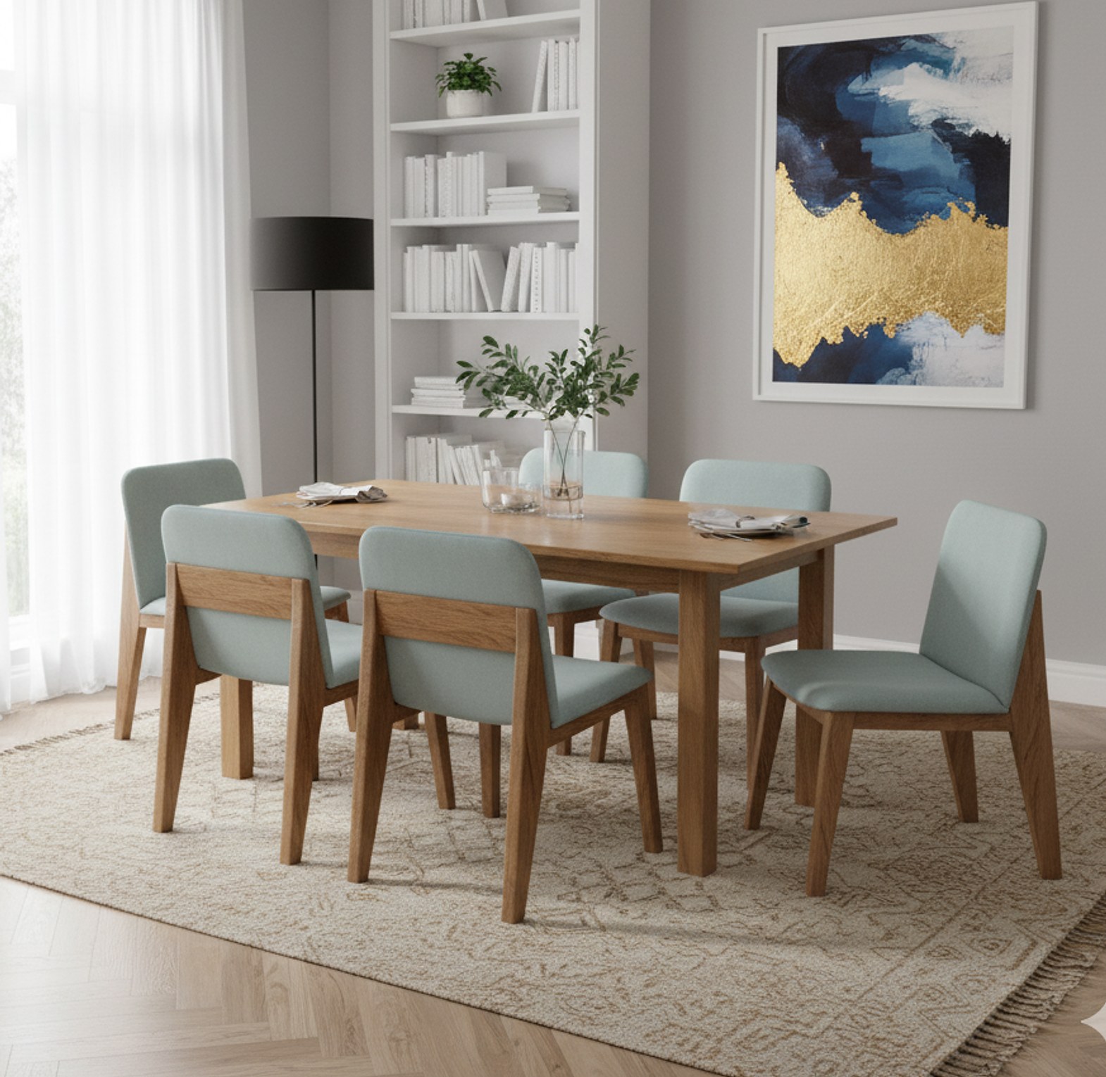 Modern Wood Dining Set image