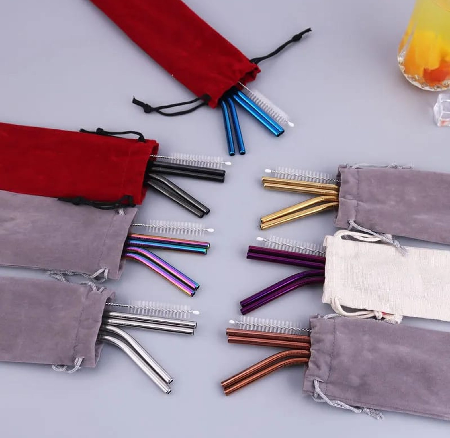 Stainless steel Reusable Metal Straws image