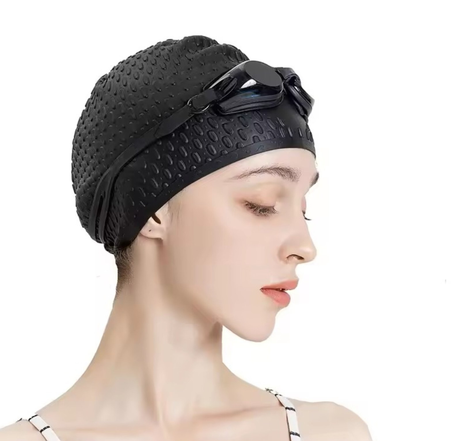 Durable Silicone Swimming Caps for Adults image