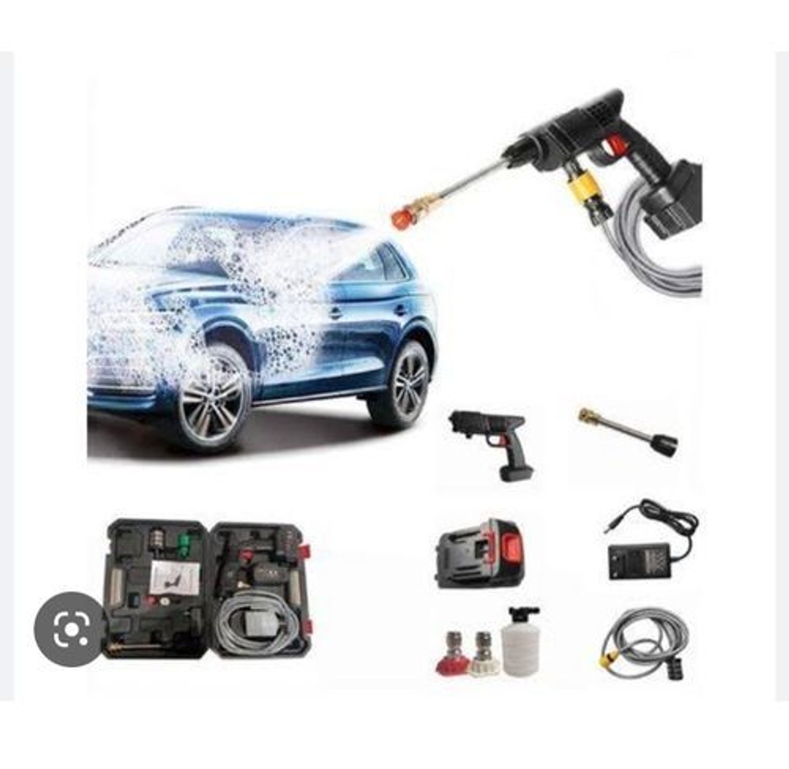  Powerful Guaranteed Car Washer Gun High Pressure (48Vh Lithium-ion Batteries)  NOW AVAILABLE image