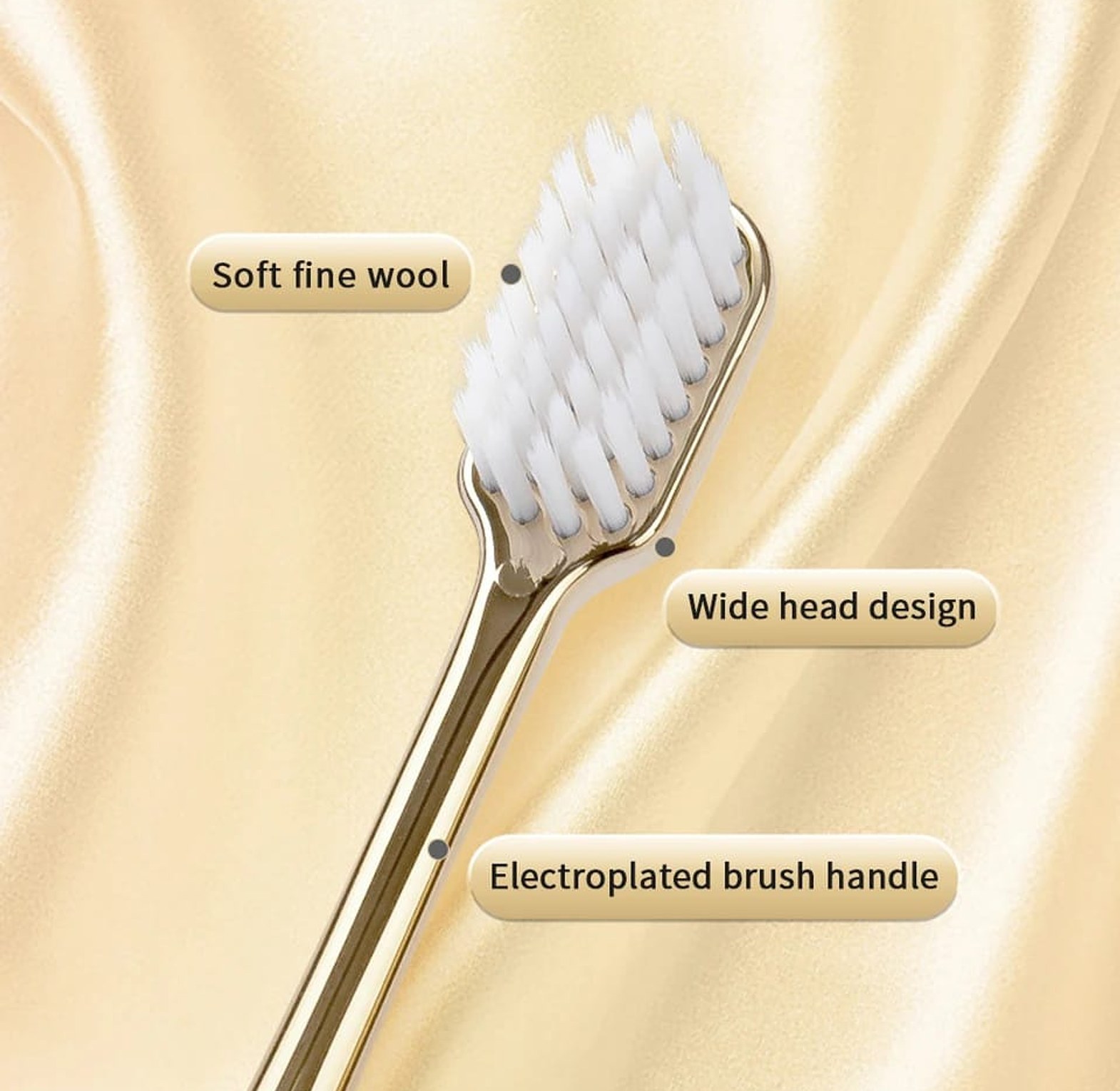 High-end golden bamboo charcoal toothbrush image