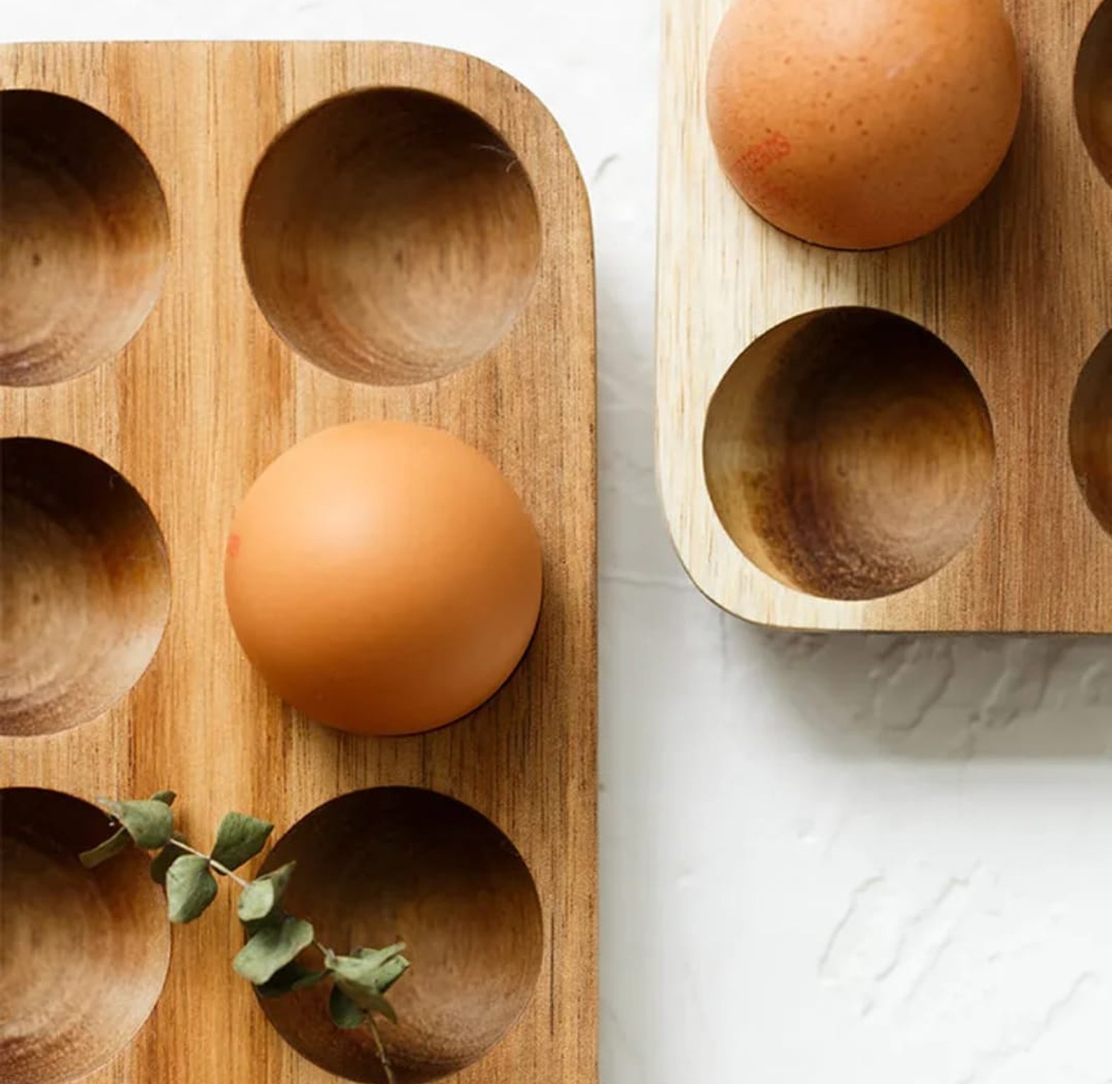 12-Piece Wooden Egg Holder image