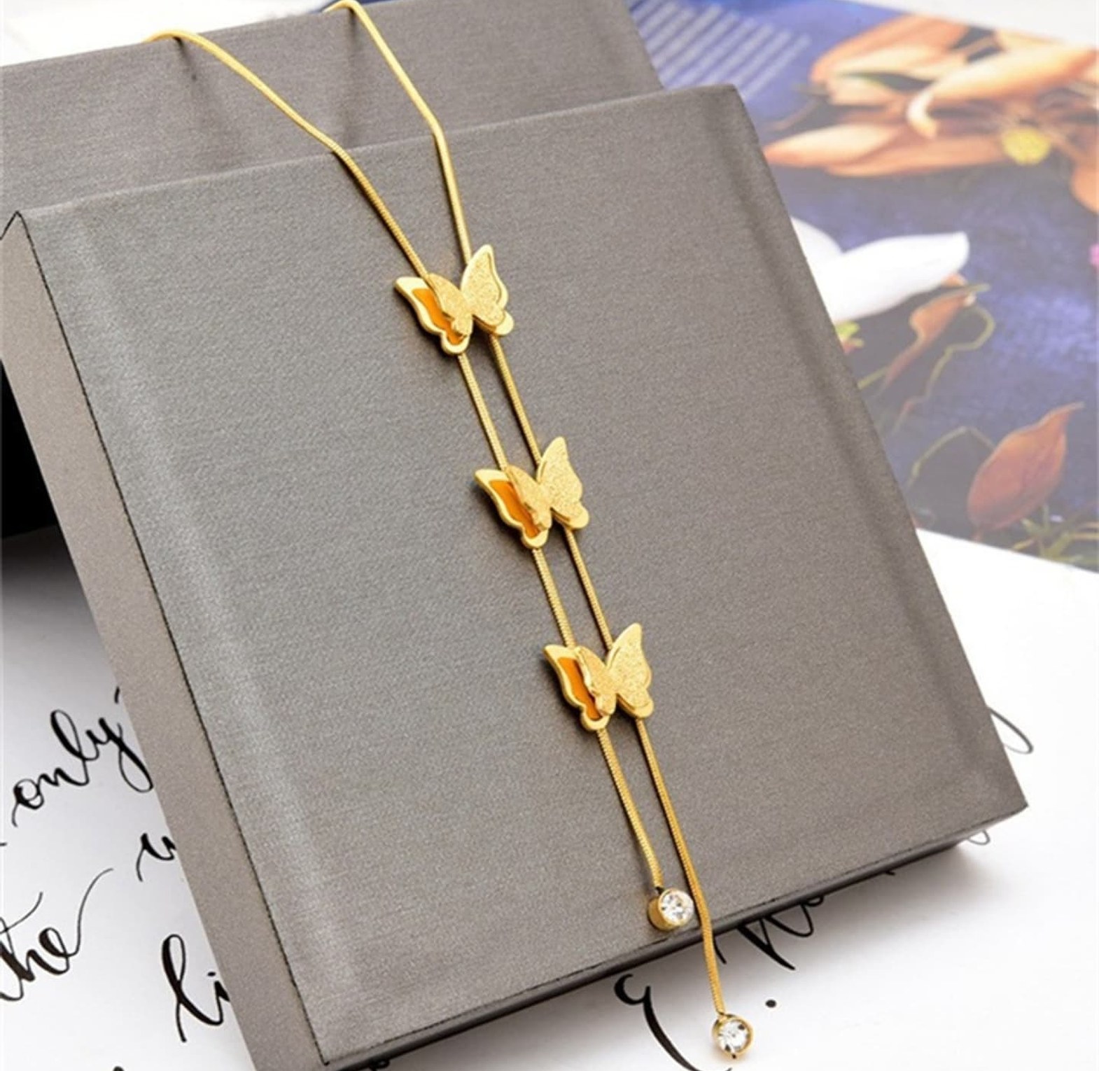 3 Butterfly Necklace  image