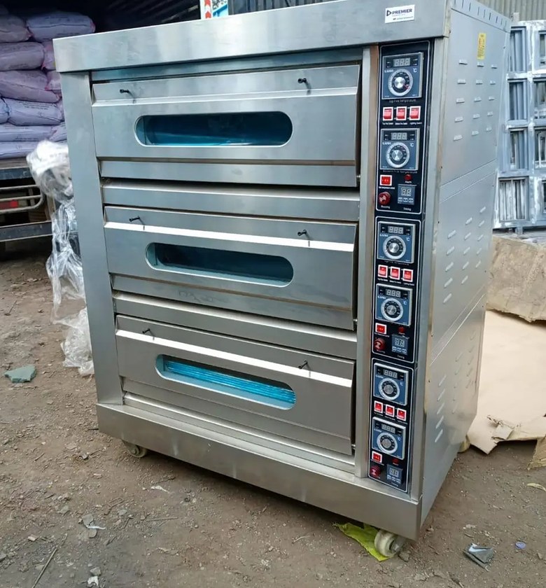 3 deck 6 trays industrial oven premier  image