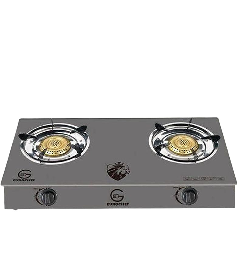 Eurochef Glass Gas Stove, 2 Burners Gas Cooker, Table Top image