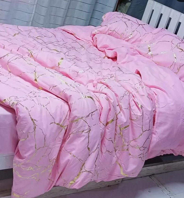 Luxury Gold Marble foil style Duvet cover Set image