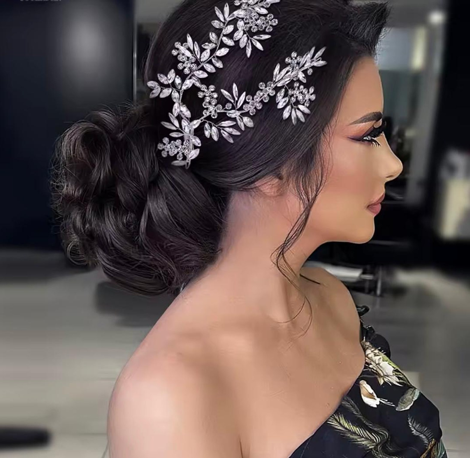 Sylvana Crystal Vine Bridal Headpiece image