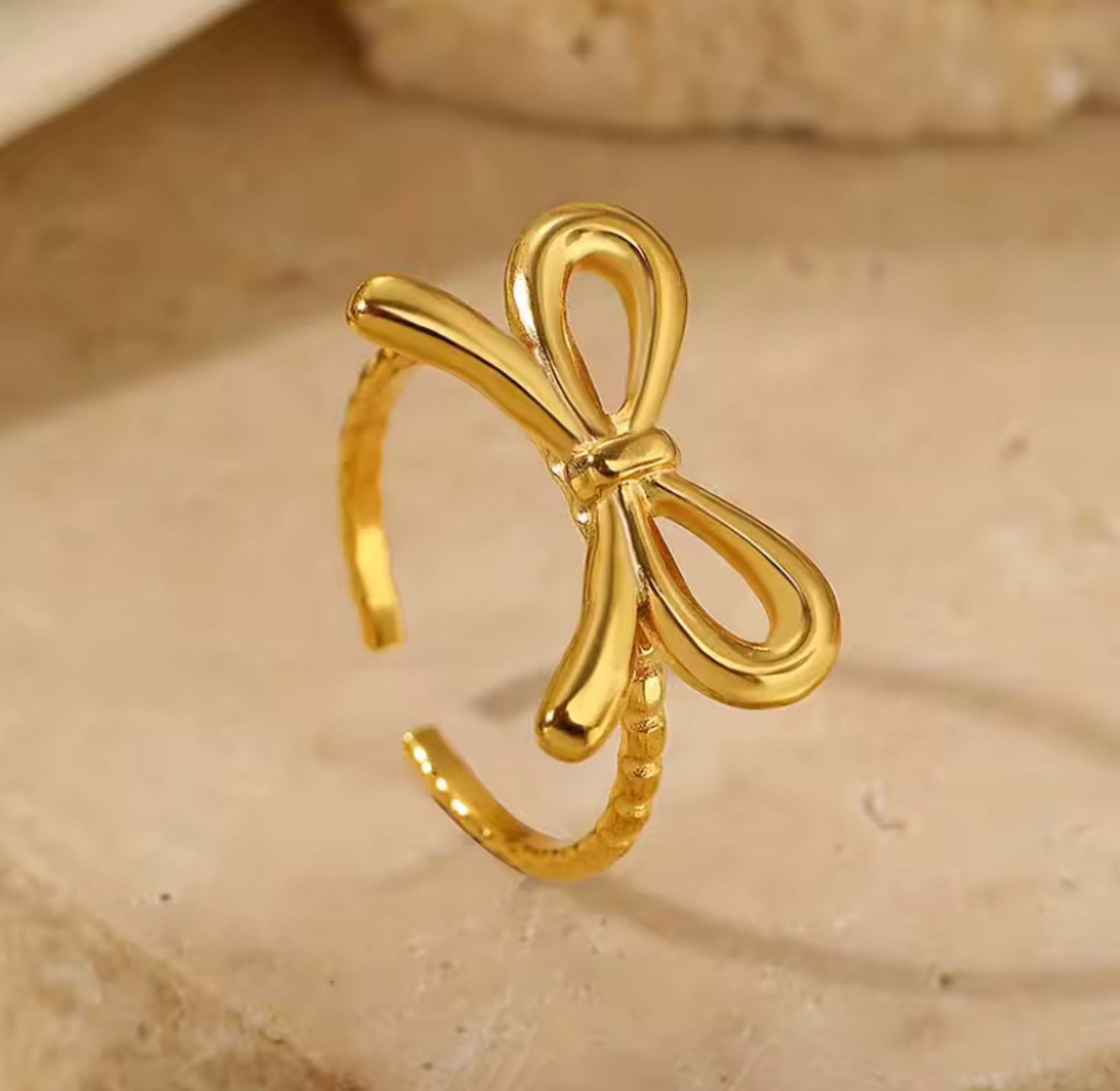 Elegant bow rings for women  image