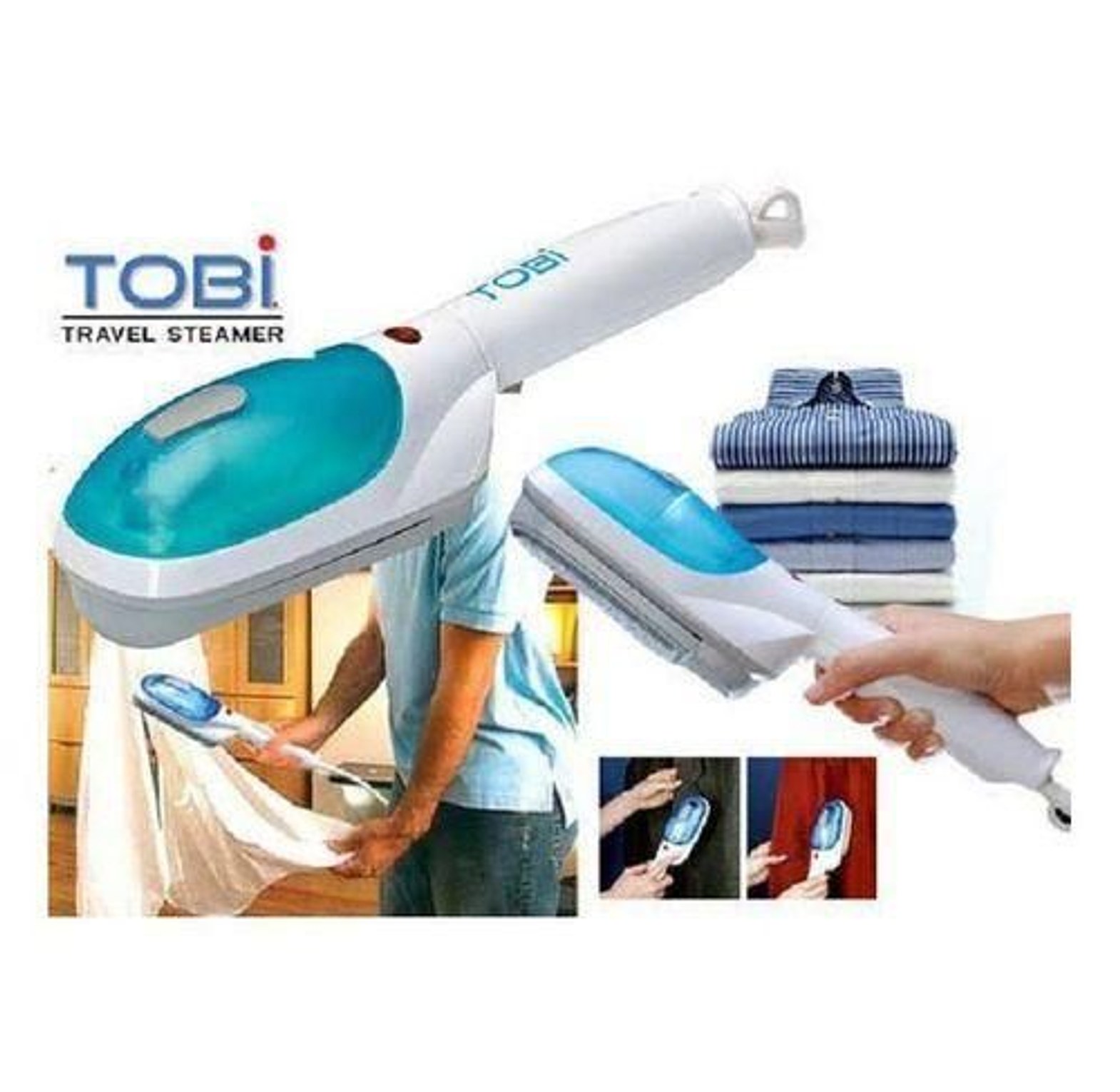 Garment Steamer. Tobi Travel Steamer / Garment Steam Brush image