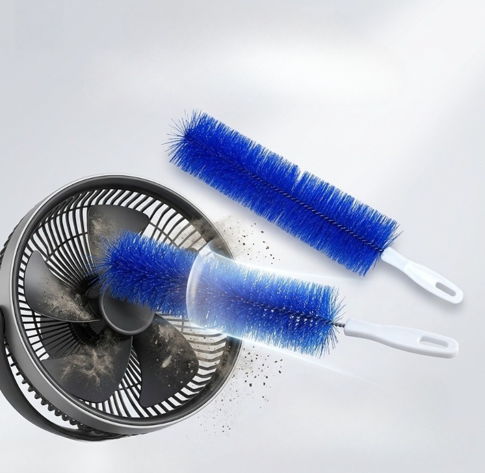 Multifunctional Fan Cleaning Brush and Window Track Dust Duster Tool - Deep Reach AC Cleaner image