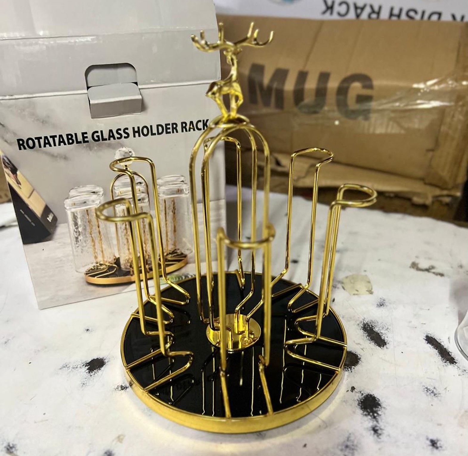 Rotatable Glass Holder Rack image
