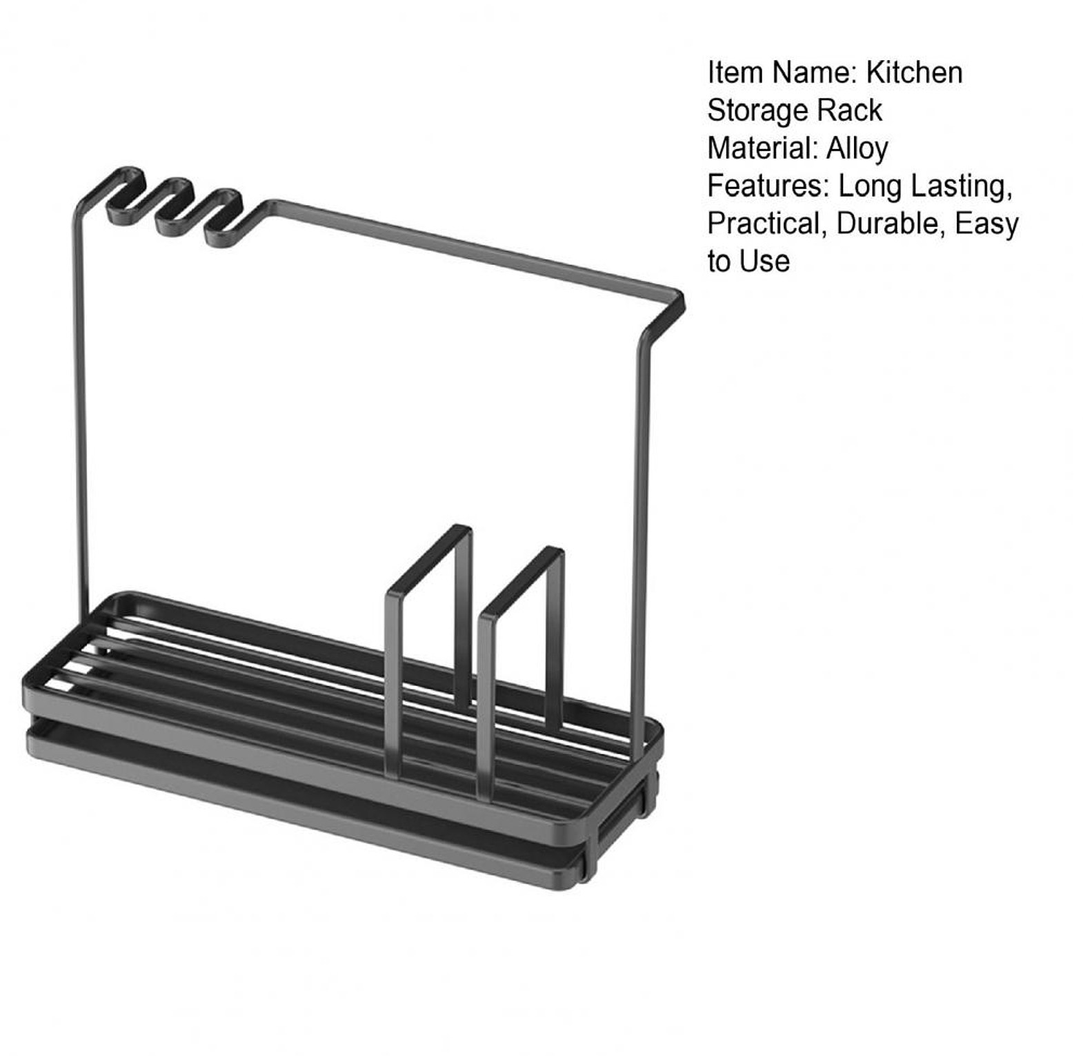 Carbon Steel Kitchen Sink Storage Rack image