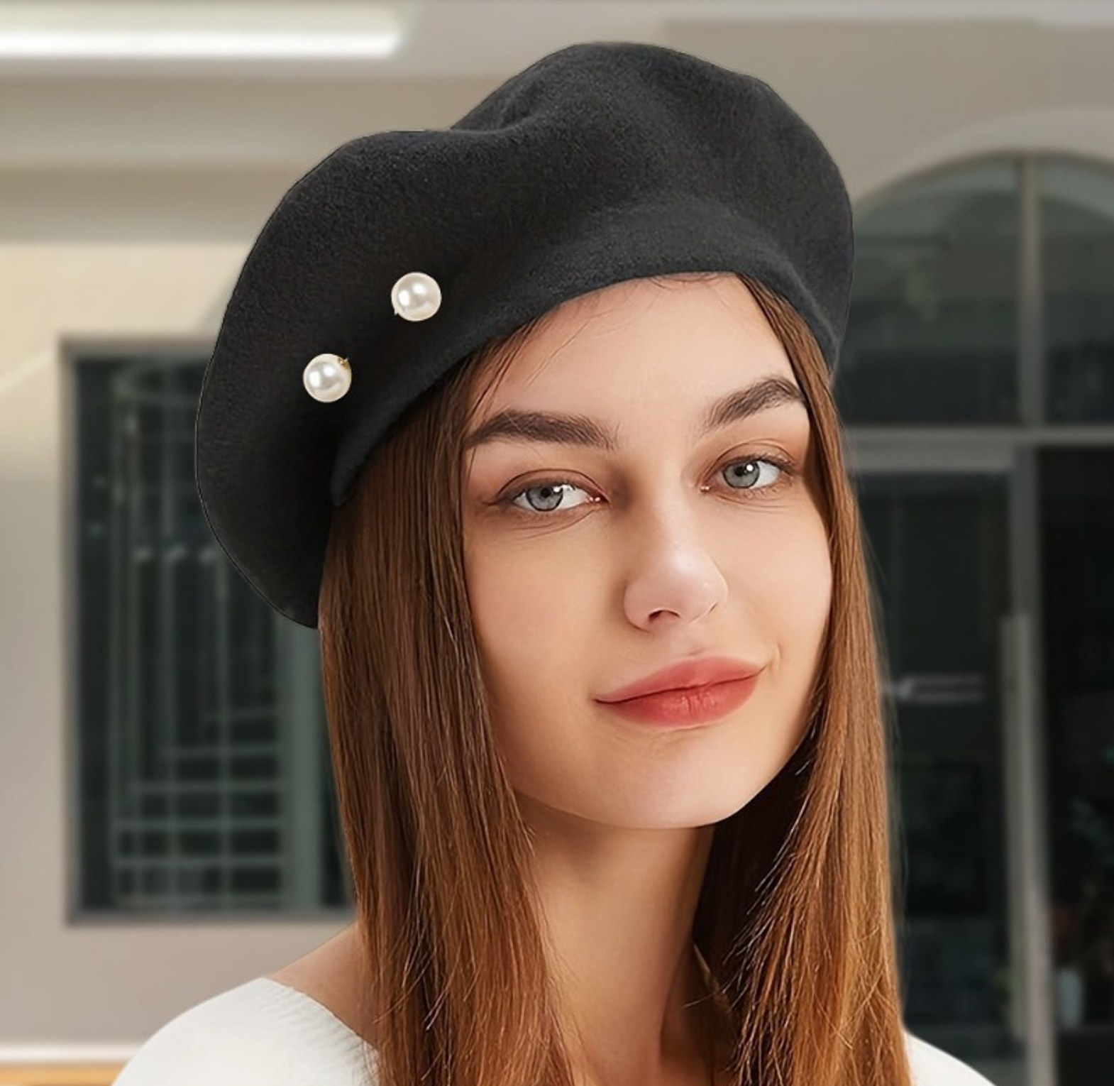 Women’s Pearl Beanie Hat image