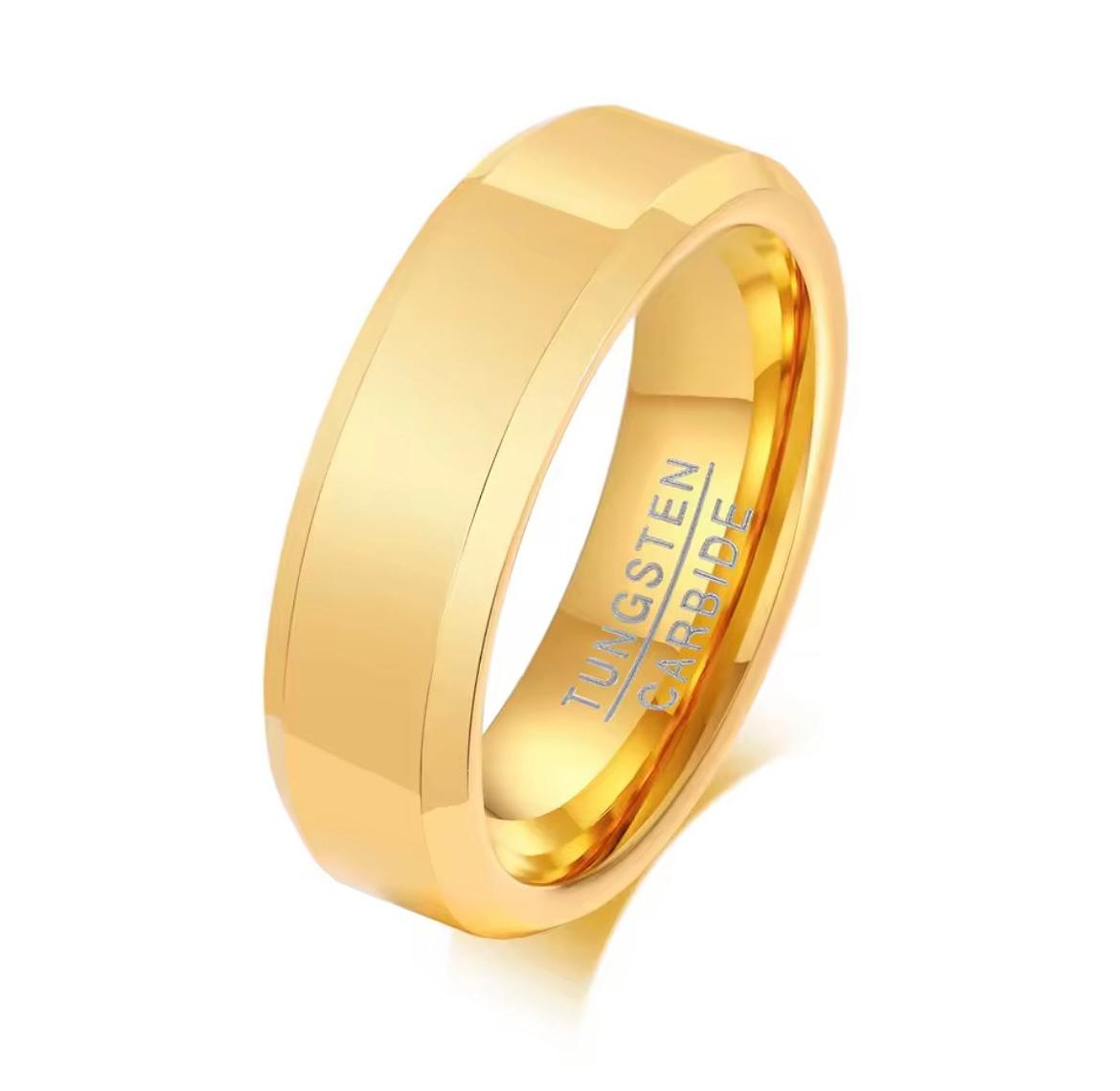 Apex Polished Tungsten Comfort Ring image