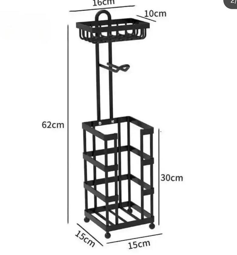 Black heavy duty Tissue holder with wipes/phone holder image
