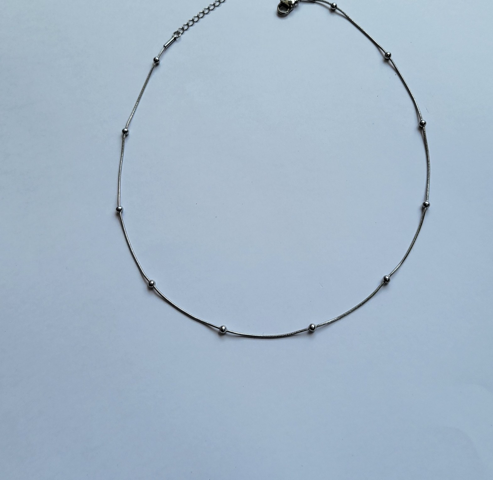 Silver necklace  image