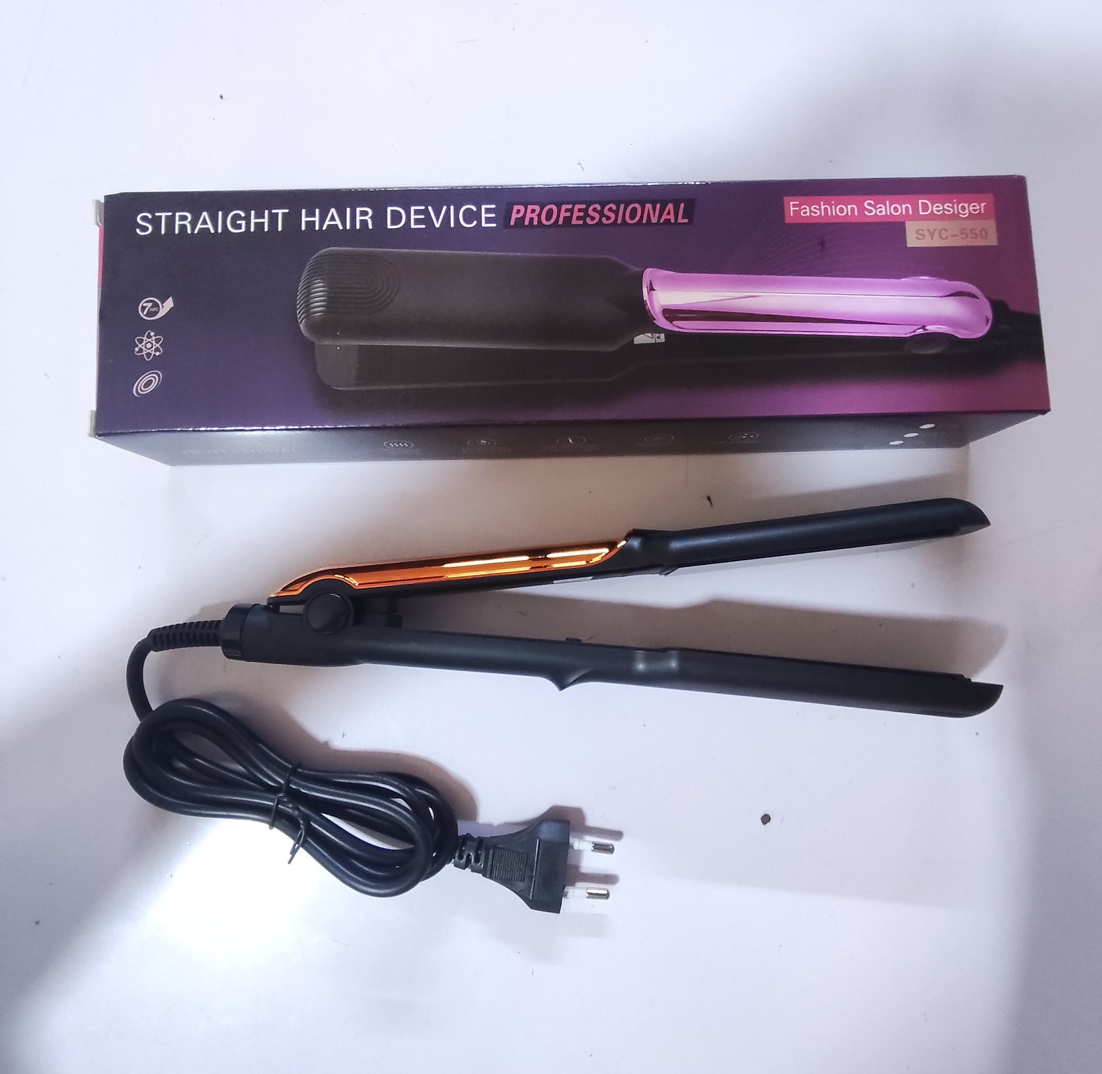Professional Hair Straightener Flat Iron Ceramic SYC-550 Salon Designer - Buy Online Nairobi Kenya image