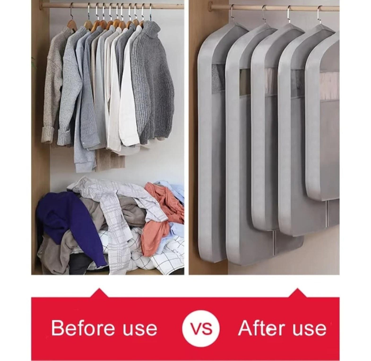 Non-Woven Dustproof Garment Storage Bag image