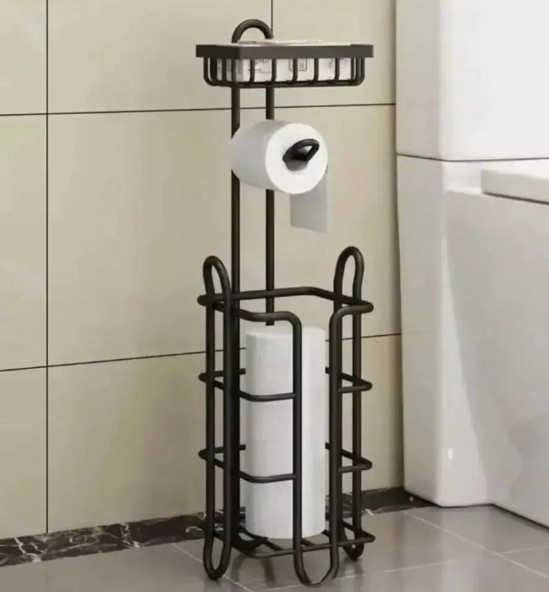 Black heavy duty Tissue holder with wipes/phone holder image
