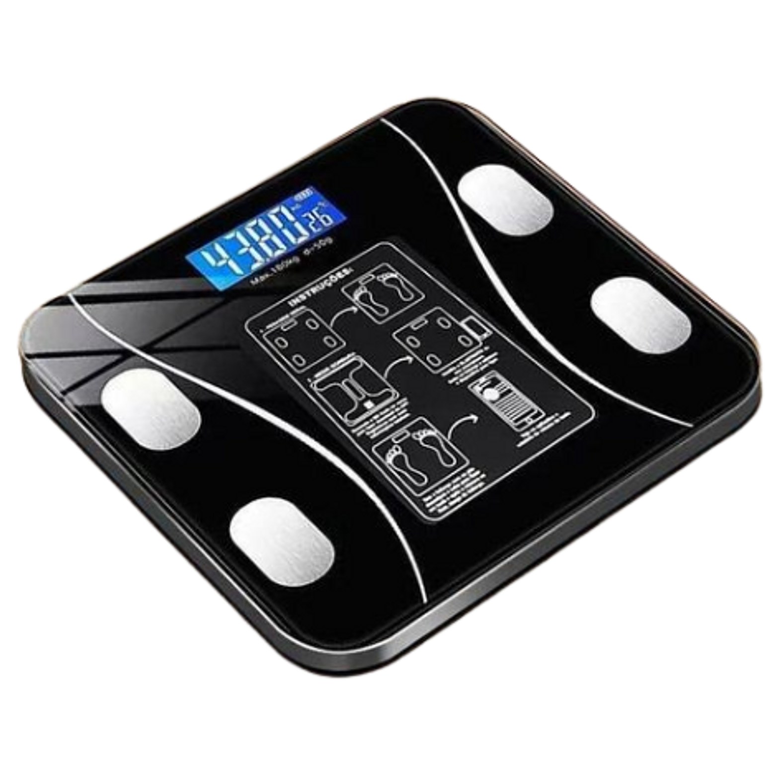Weighing Scale. Personal Scale Rechargeable Intelligent Digital Bathroom Weigh Scale Body Fat Scale image