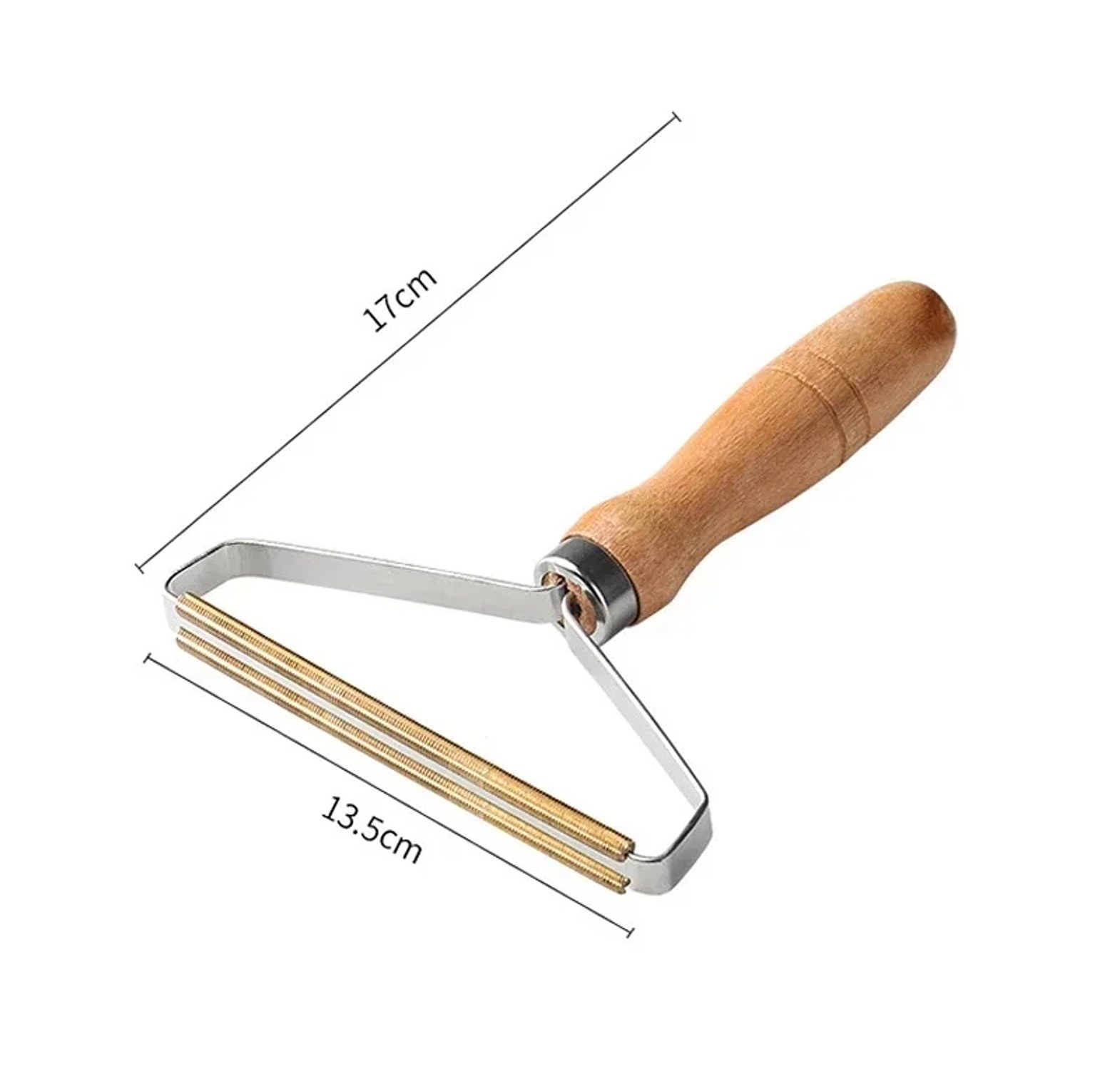 Mini Lint Remover With Wooden Handle image