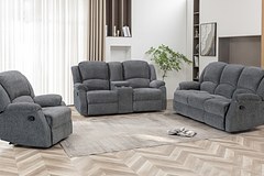 JOEL 7 Seater Fabric Recliner (3+2+1+1) thumbnail 1