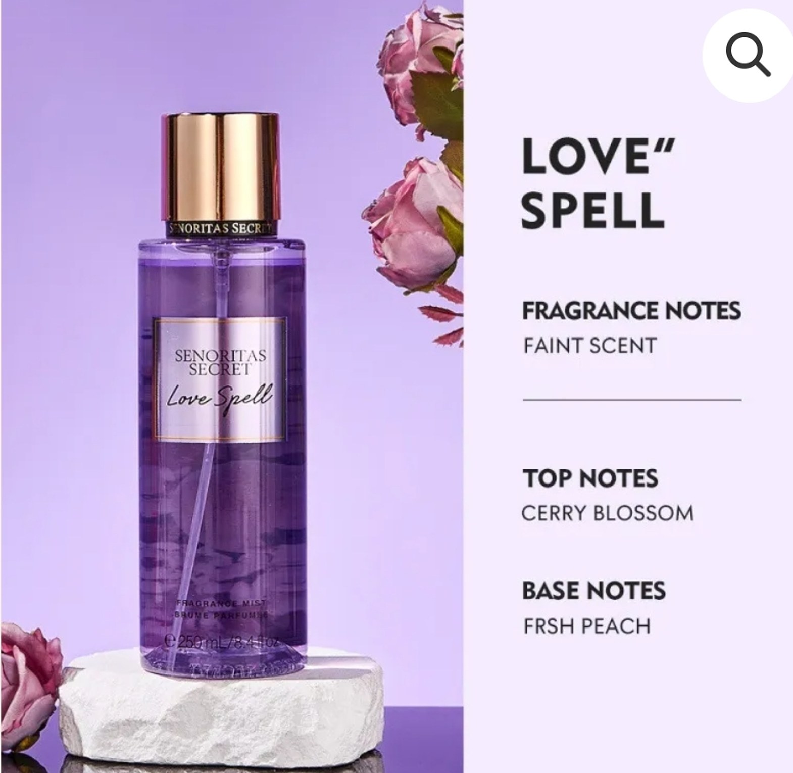 Love Spell Perfume Body Mist by Senoritas Secret image