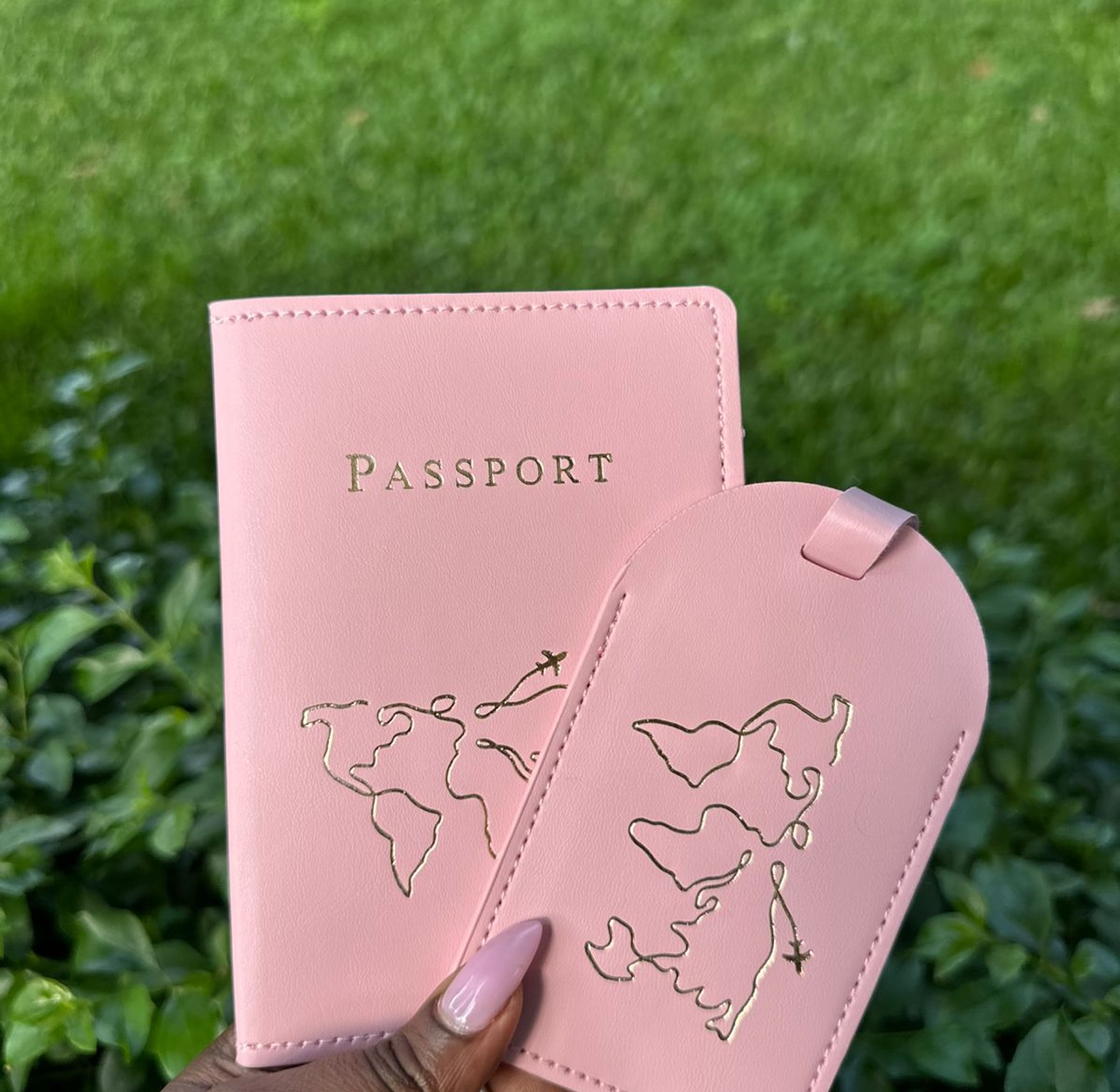 World Map Outline Passport Cover image