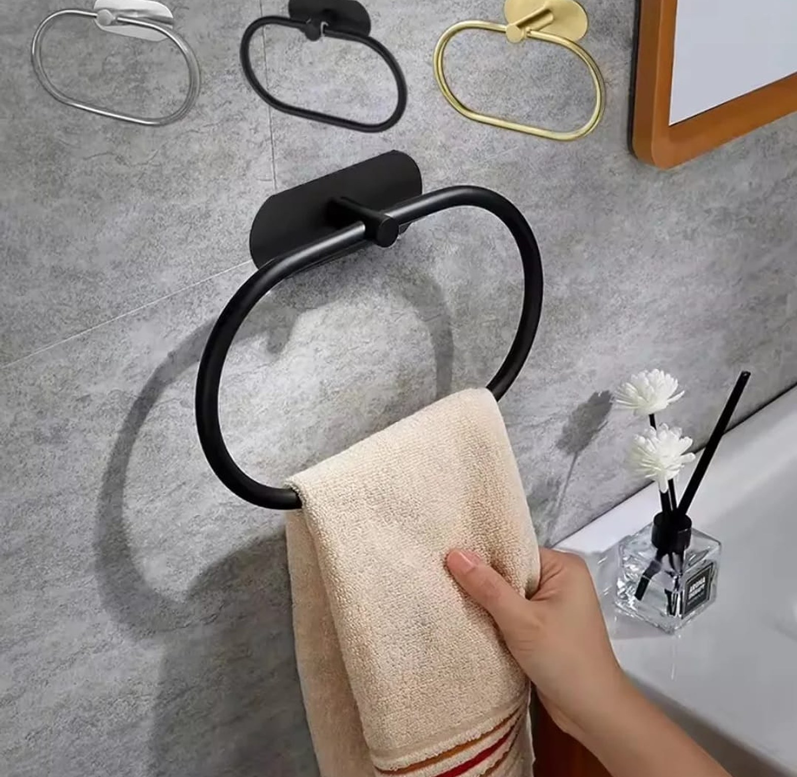Modern Wall-Mounted Towel Holder –  image