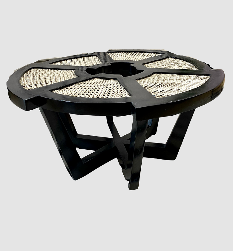 Black Rattan Coffee Table image