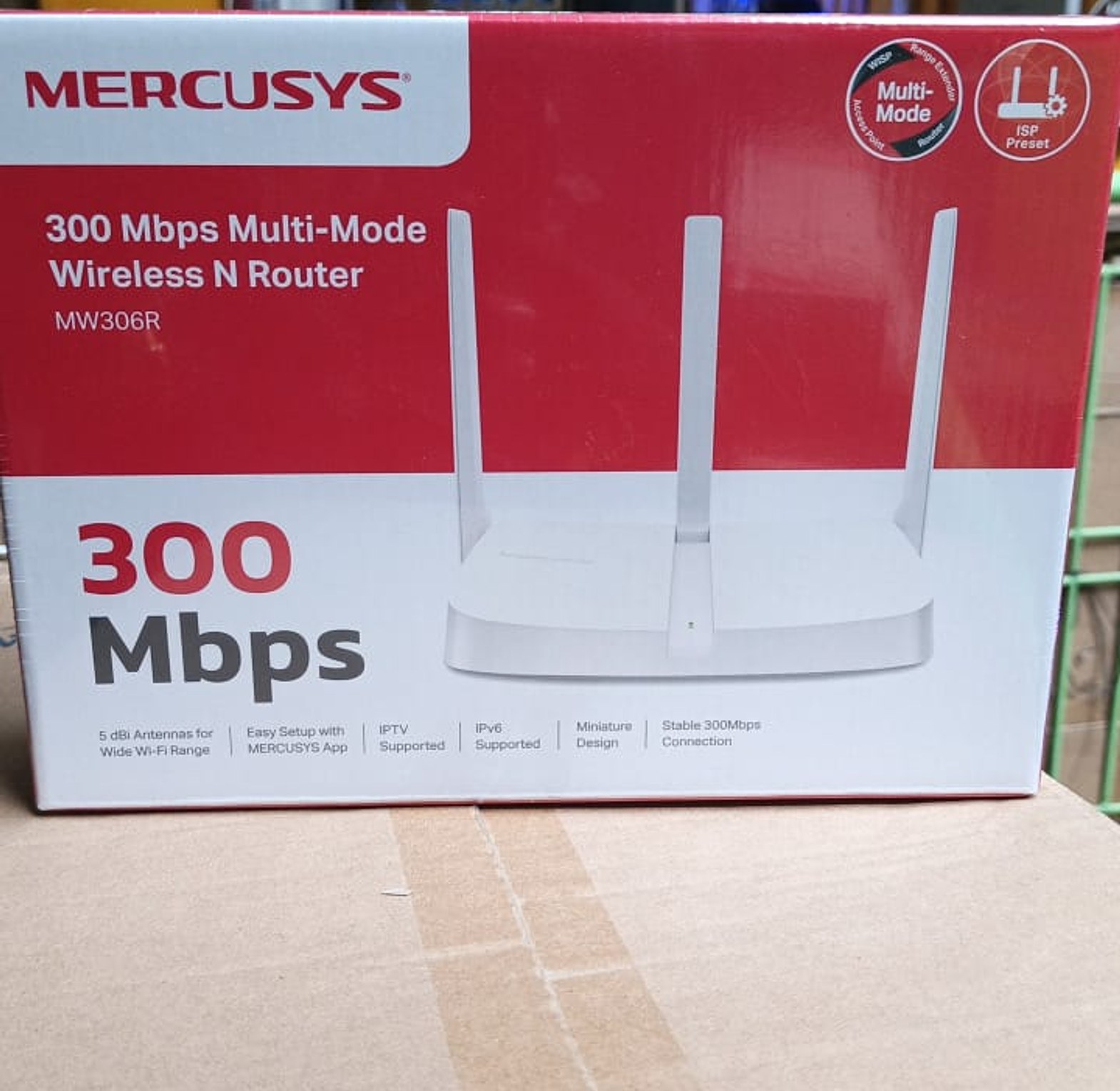4G White Mercusys MW305R 300 Mbps Wifi Wireless N Router image
