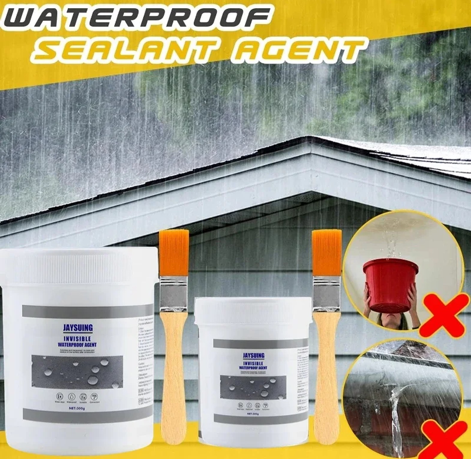Invisible Waterproof Sealant Glue for Roof Leaks and Walls image