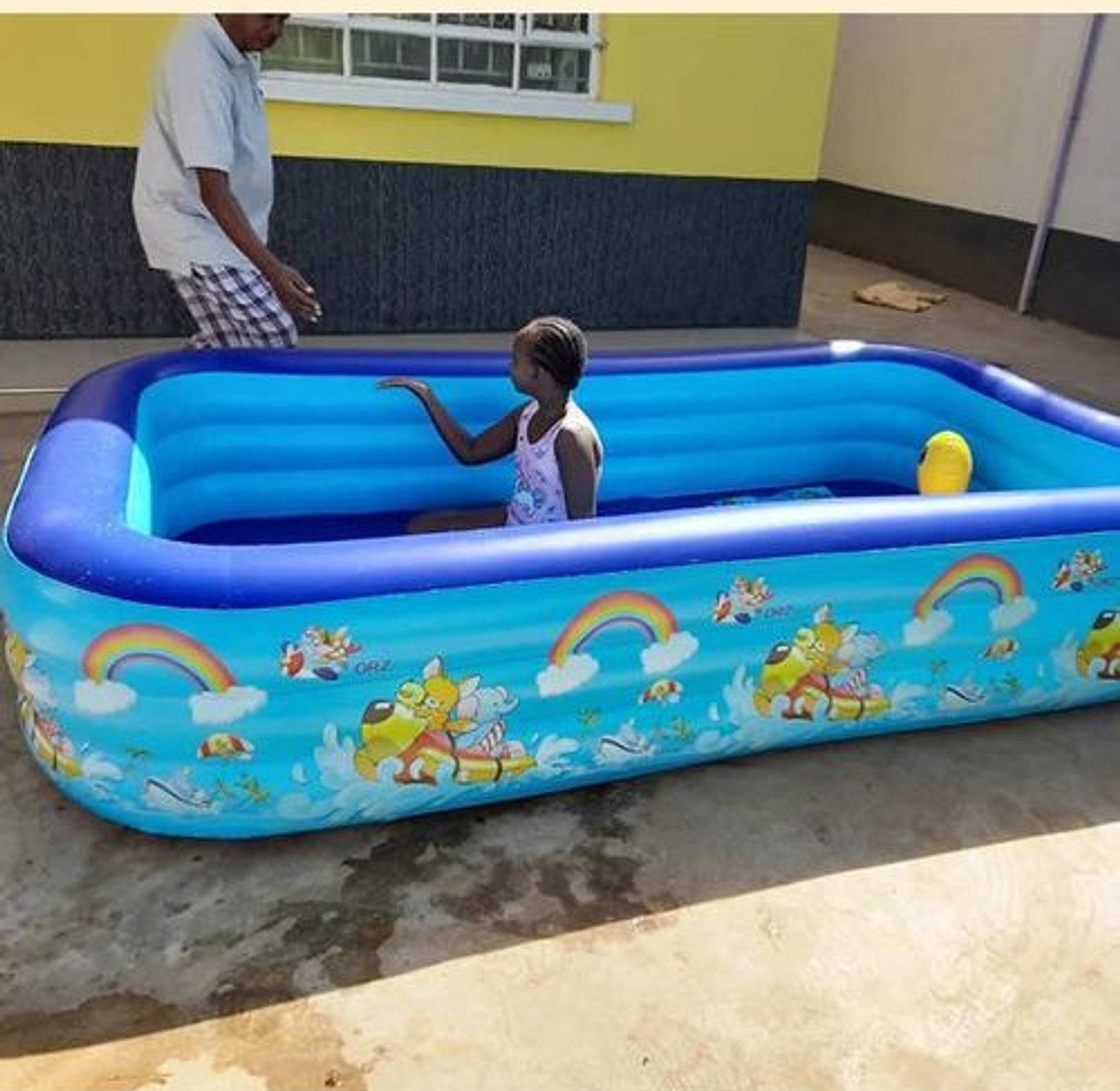 4.2m Portable Inflatable Swimming Pool for Kids & Adults With Free Pump image
