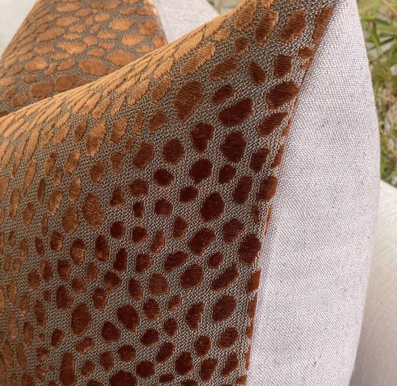 RUST-PEBBLE CUSHION image