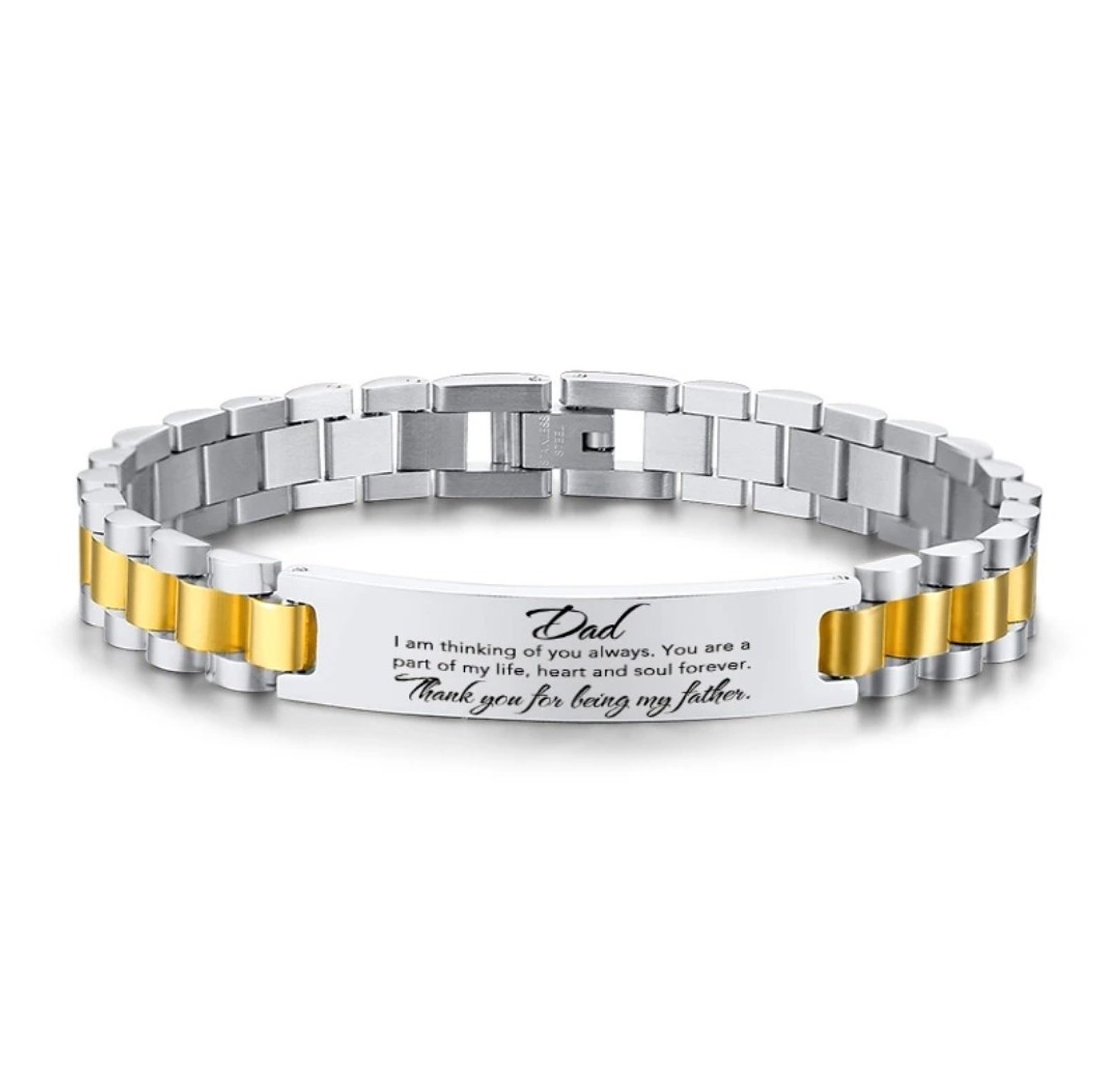 Stainless steel customized/personalized/bespoke bracelet image