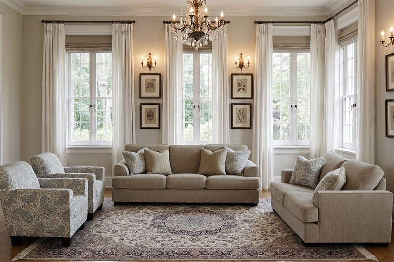 GAVIN 7 Seater Fabric Sofa (3+2+1+1) image