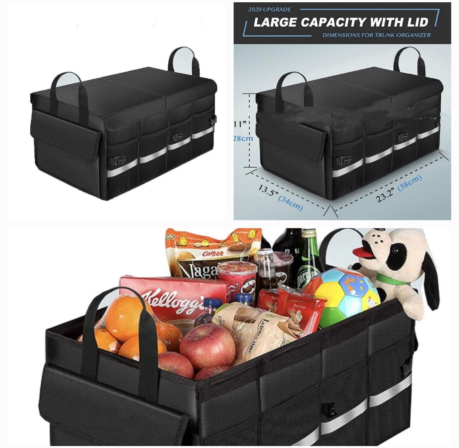 Heavy Duty Large Capacity Car Boot Organizer Car Trunk Organizer Car Boot Storage image