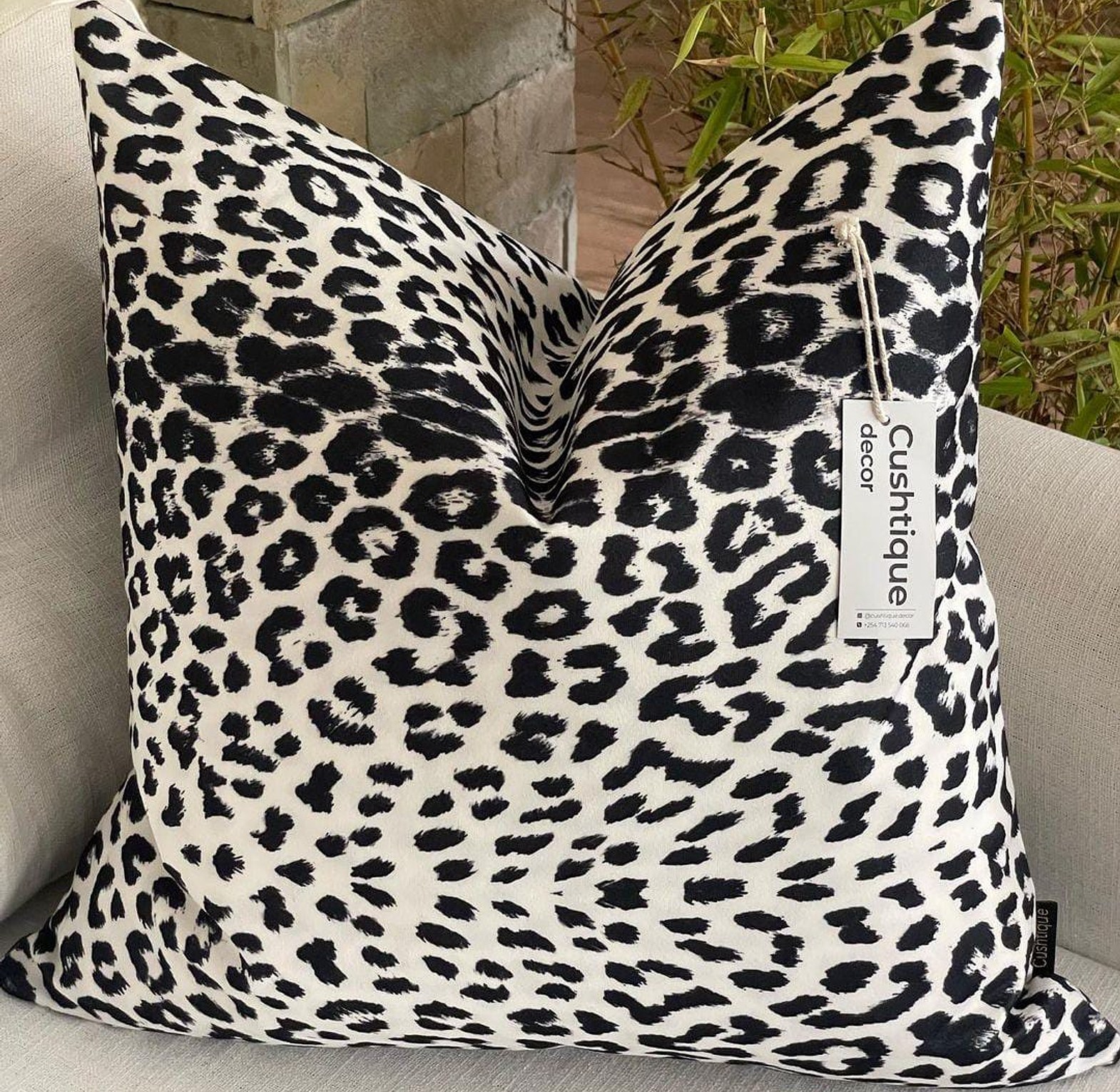 SNOW LEOPARD CUSHION image