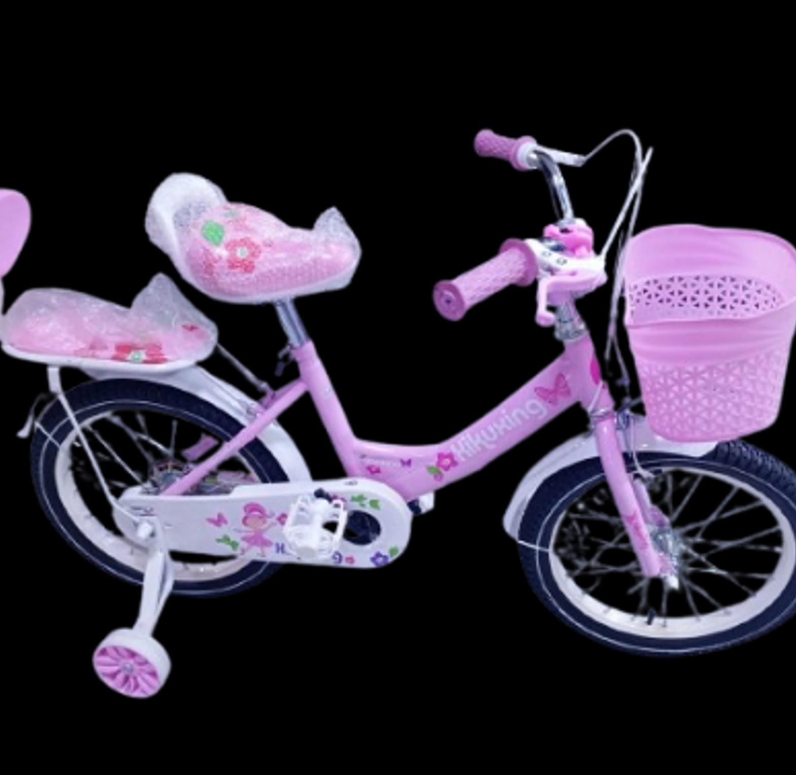 Size 20 Kids' Pink Princess Bicycle For 7 to 11-year-old age range.  image