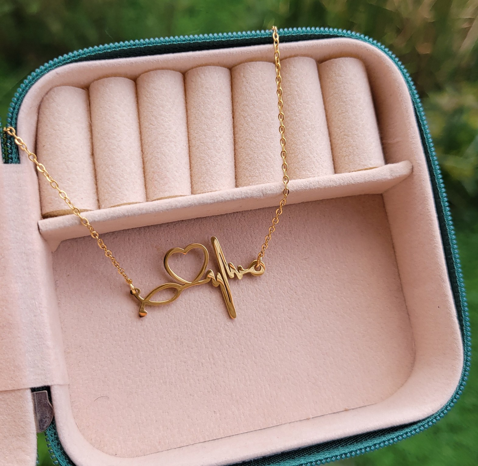 Heart beat necklace  image